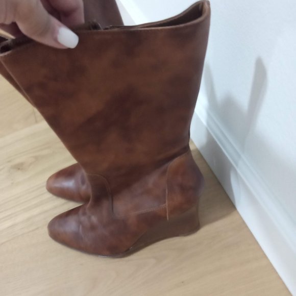 J Crew mid height leather boots - Picture 4 of 5